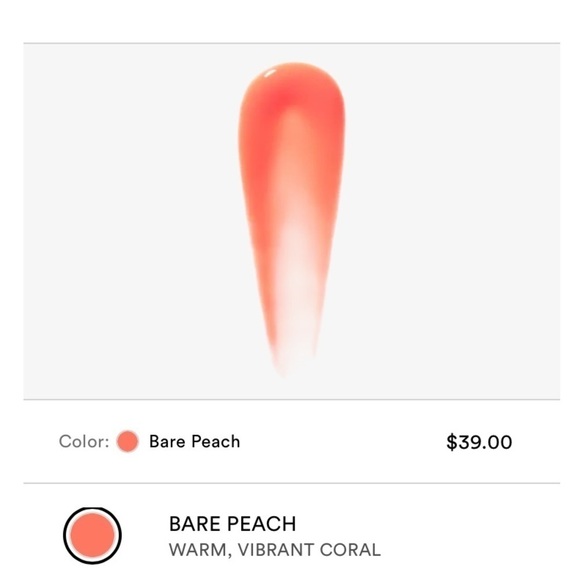 BOBBI BROWN Bare Peach Extra Plump Hydrating Lip Serum Full Size .2 oz - Picture 4 of 4
